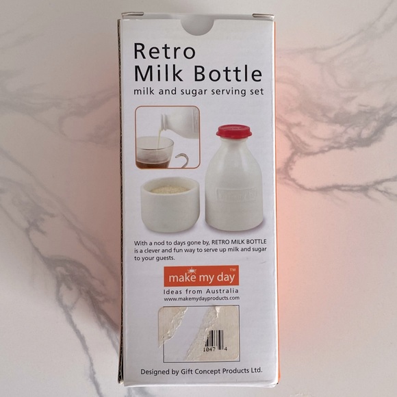 Make My Day Retro Milk Bottle & Sugar Set - Picture 6 of 6
